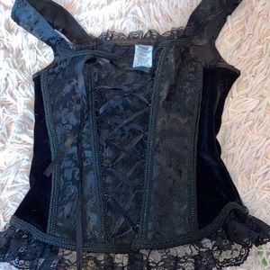 Spirit Halloween Black Corset Adult Small